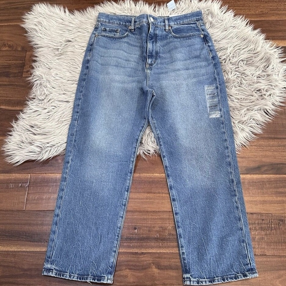 LOFT Straight Leg Blue Jeans Petite